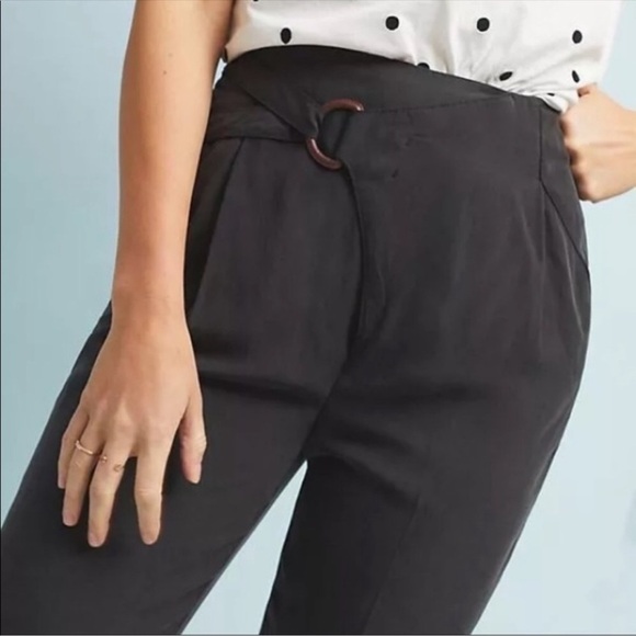 Anthropologie Cupro Wrap Pants Black Small - Picture 4 of 14